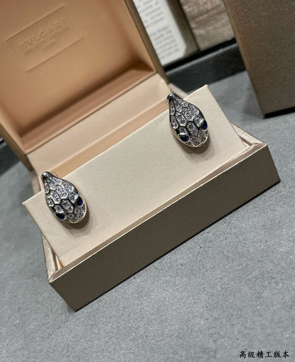 18k BV Serpenti Earrings