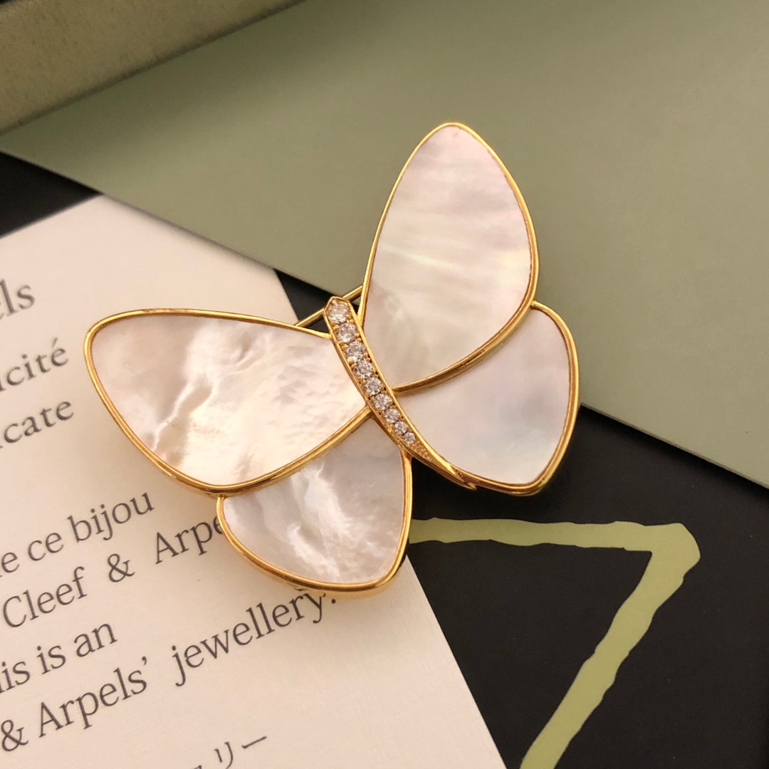 Broche Papillon 18K