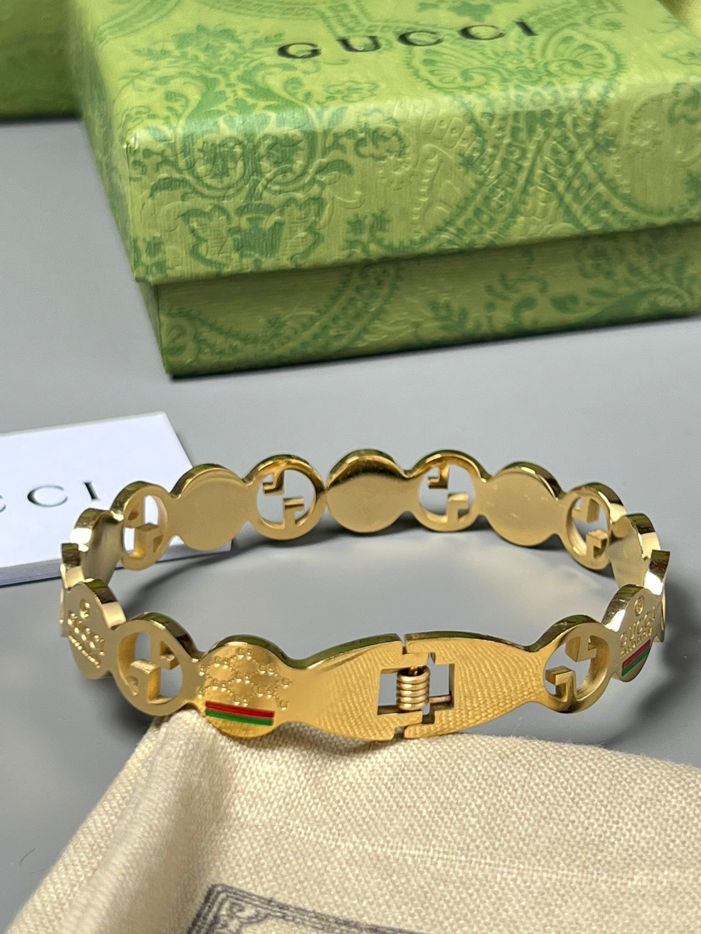 Bracelet Vintage Double G 18 carats