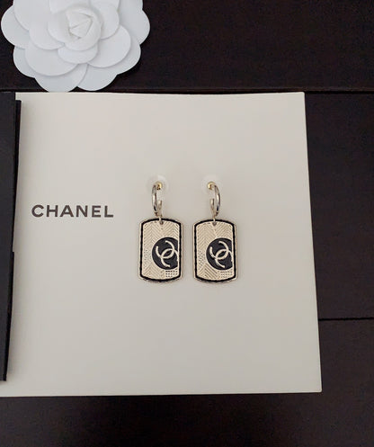 18K CC Plate Earrings