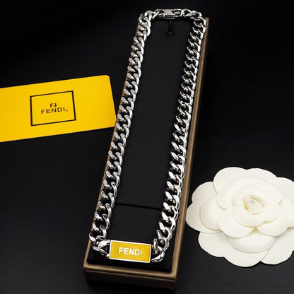 18K F Chain Necklace