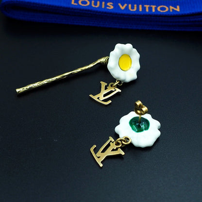 Boucles d'oreilles Louis Jardinage 18K