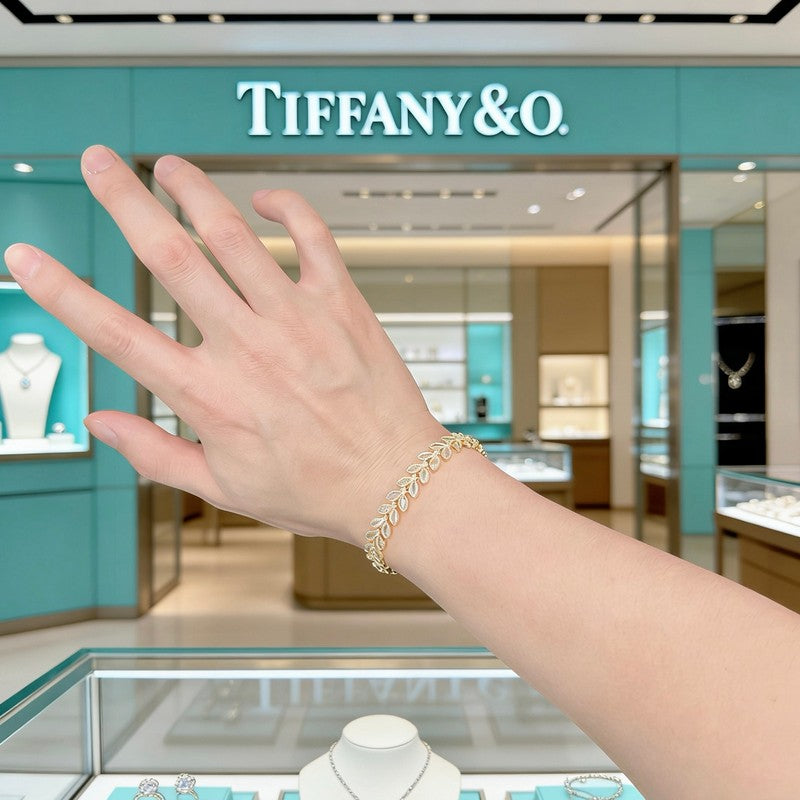 Return to Tiffany Crystal Rose Gold Bracelet