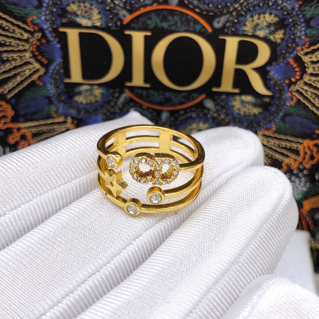 18K CD Star Diamonds Ring