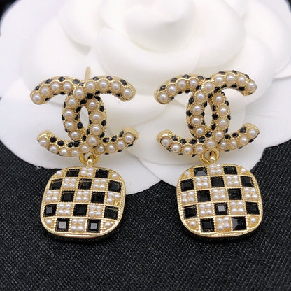 18K CC Chain Earrings