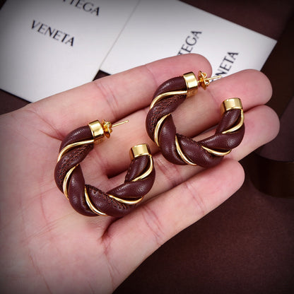 18K BV Brown Earrings