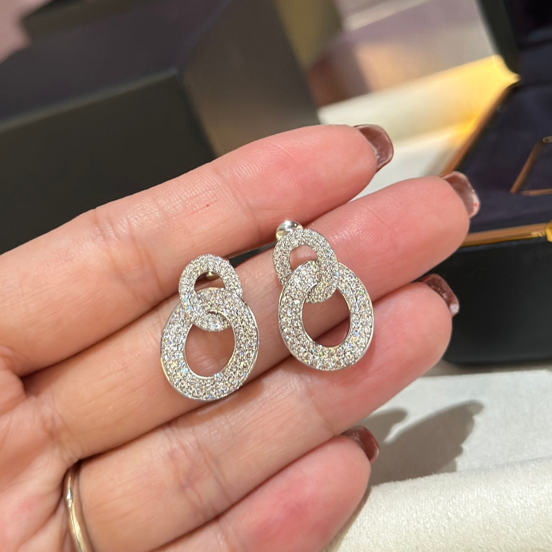 Boucles d'oreilles diamants Olympia 18 carats