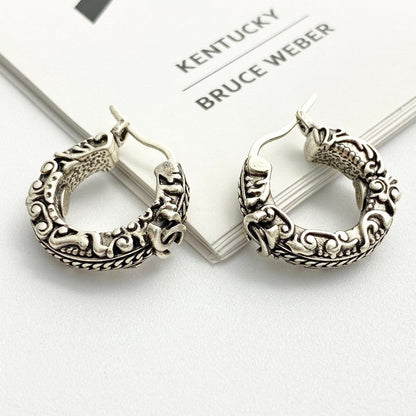 18K CC 24C Vintage Gold Earrings
