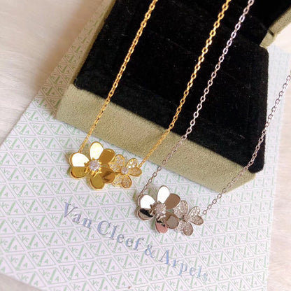 18K Frivole Clover Clover Necklace