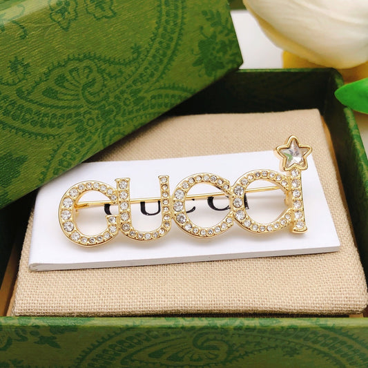 18K Gucci Diamonds Brooch