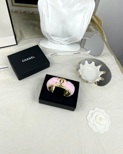 18K CC Pink Open Cuff Bracelet