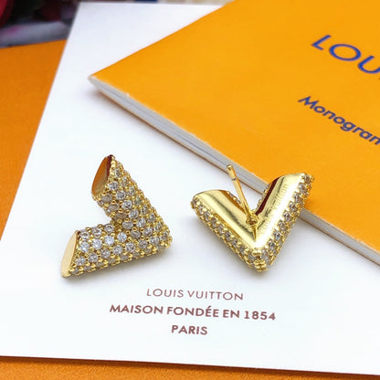 Boucles d'oreilles Louis diamants 18 carats