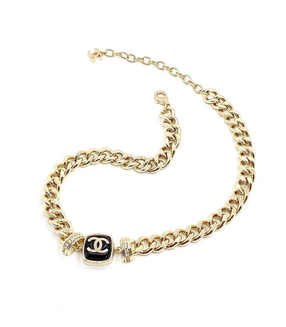 18K CC Diamonds Necklace