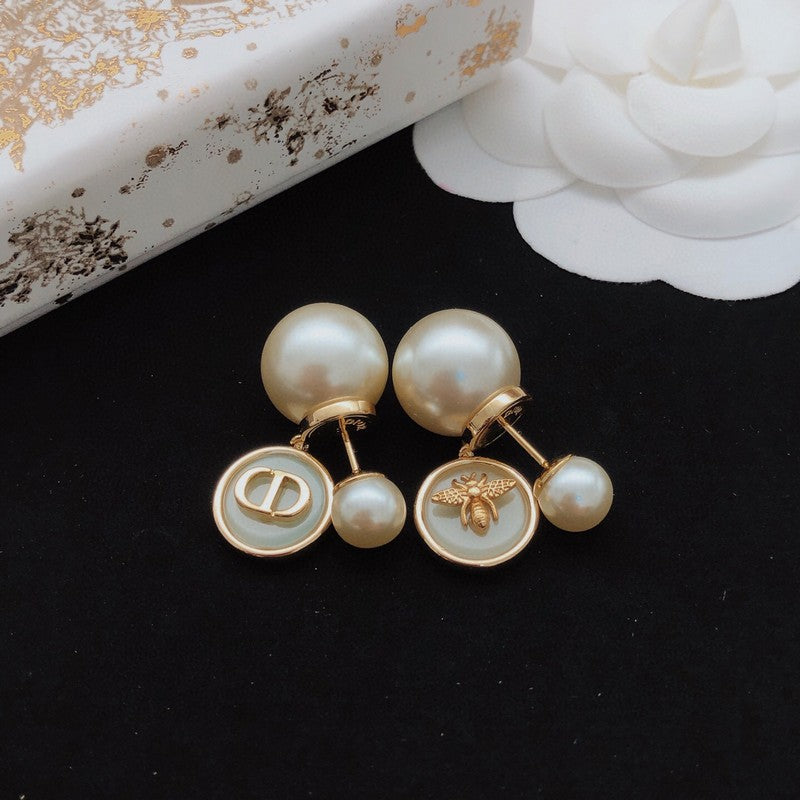 CD Tribales Green Bee Earrings
