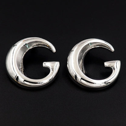 18K GG Large Gold Earrings