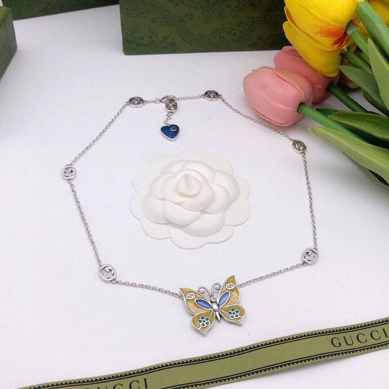 GG Butterfly Gold Necklace