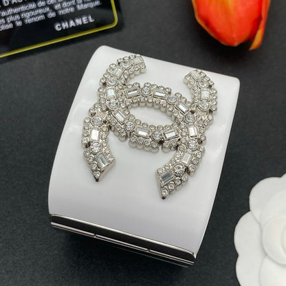 18K CC Pearl Diamond White Cuff Bracelet