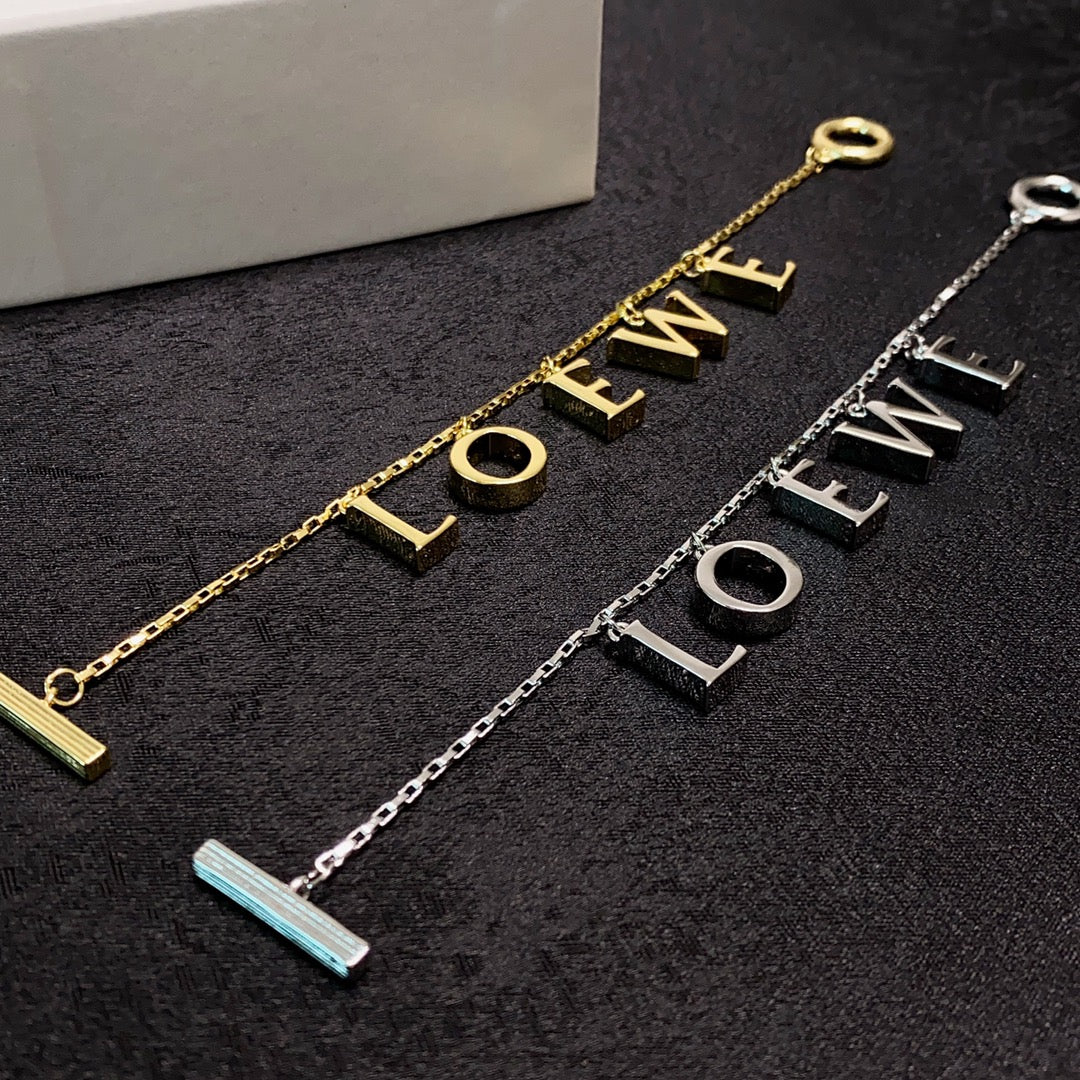 18K Anagram Letter Bracelet