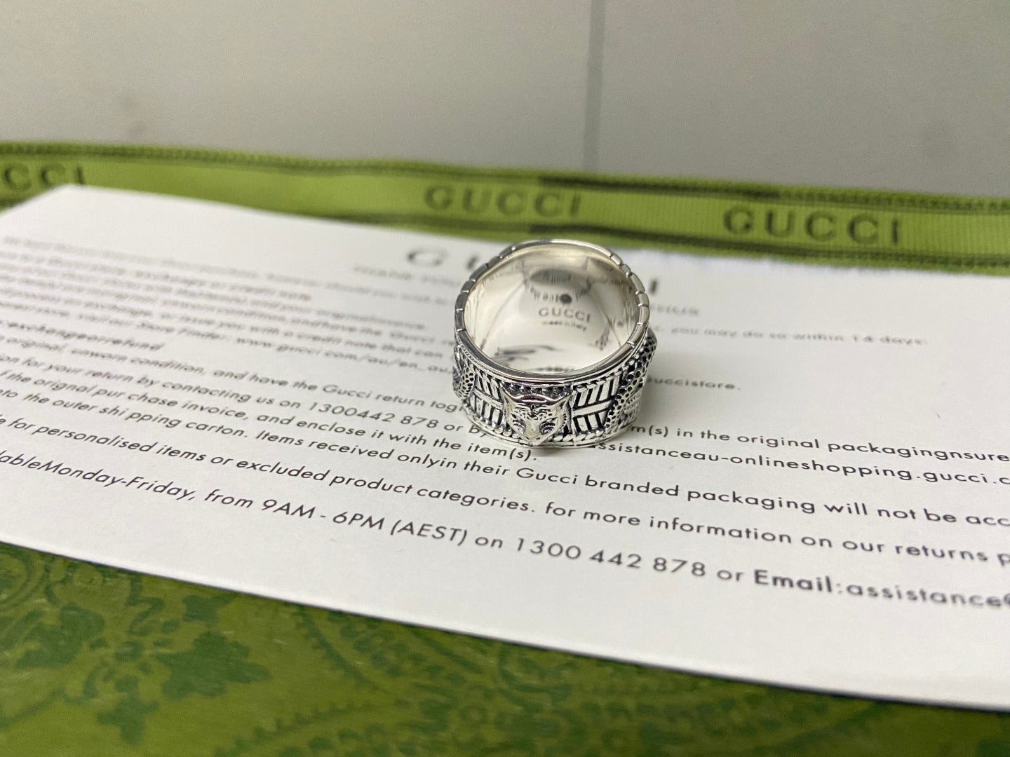 Double G Garden Snake Interlocking G Ring