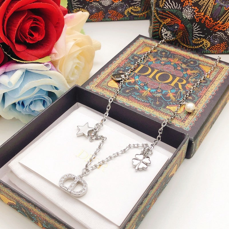 CD Petit Pearl Diamond Necklace