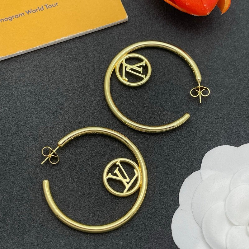 Louis Louise Hoop Gold Earrings