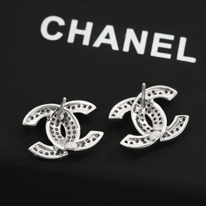 18K CC Diamonds Earrings