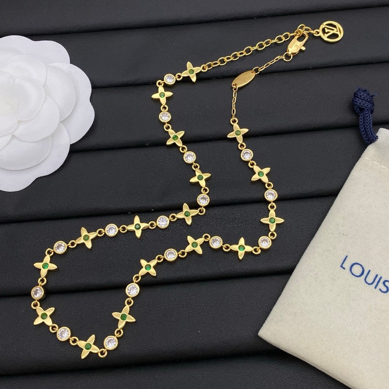 Louis Green Blossom Gold Necklace