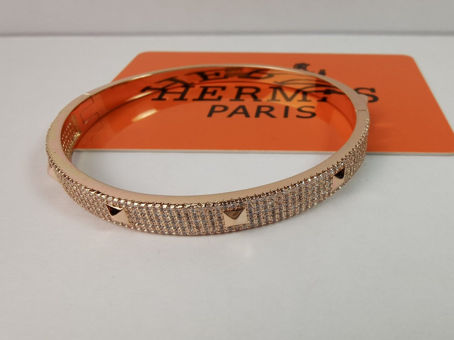 Bracelet H en diamant Collier De Chien 18 carats