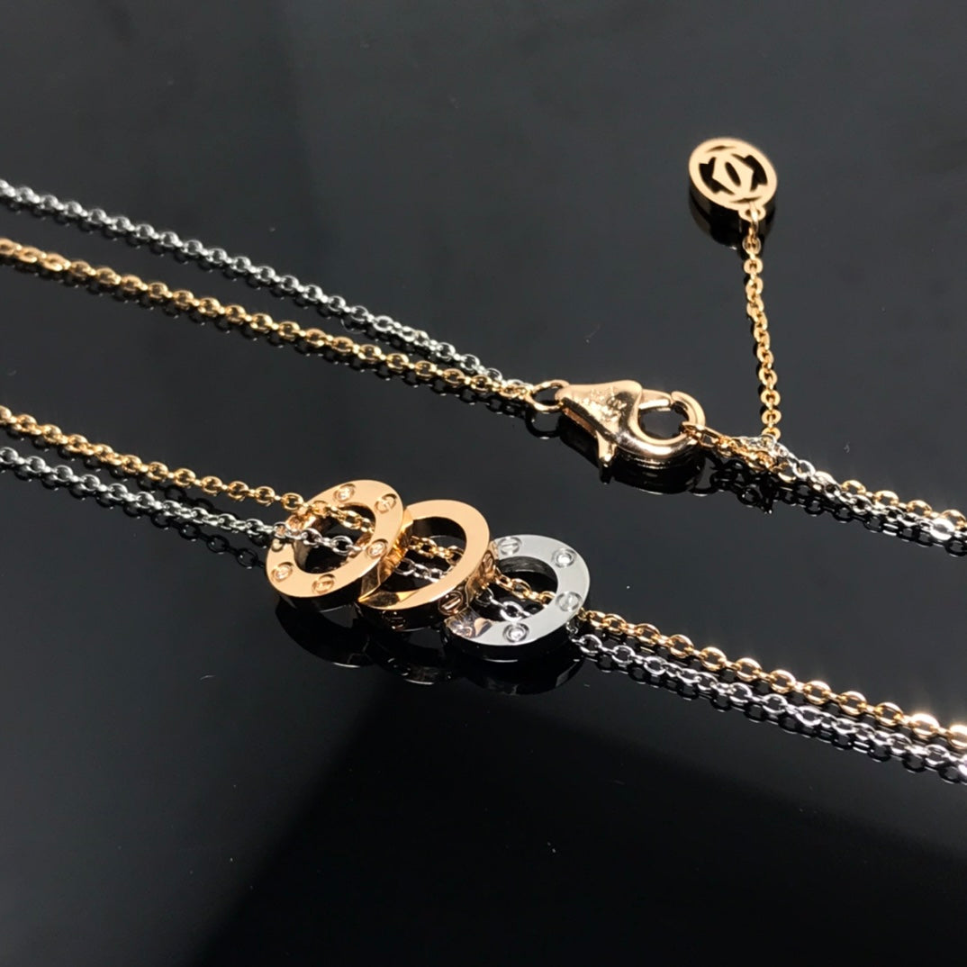 18K Love 6 Diamonds Necklace