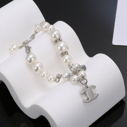 18K CC Pearls Chain Bracelet