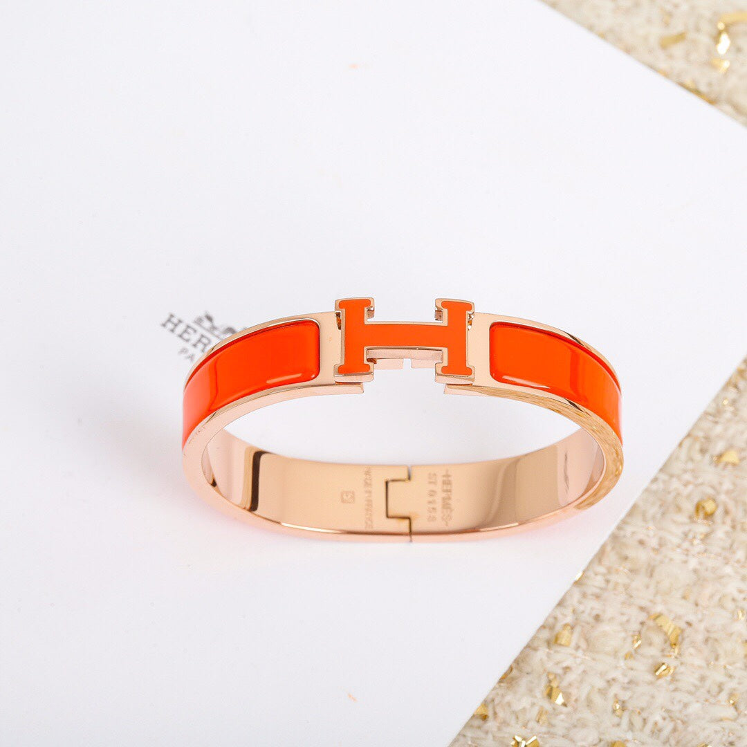 Bracelet Orange Clic H 18 carats