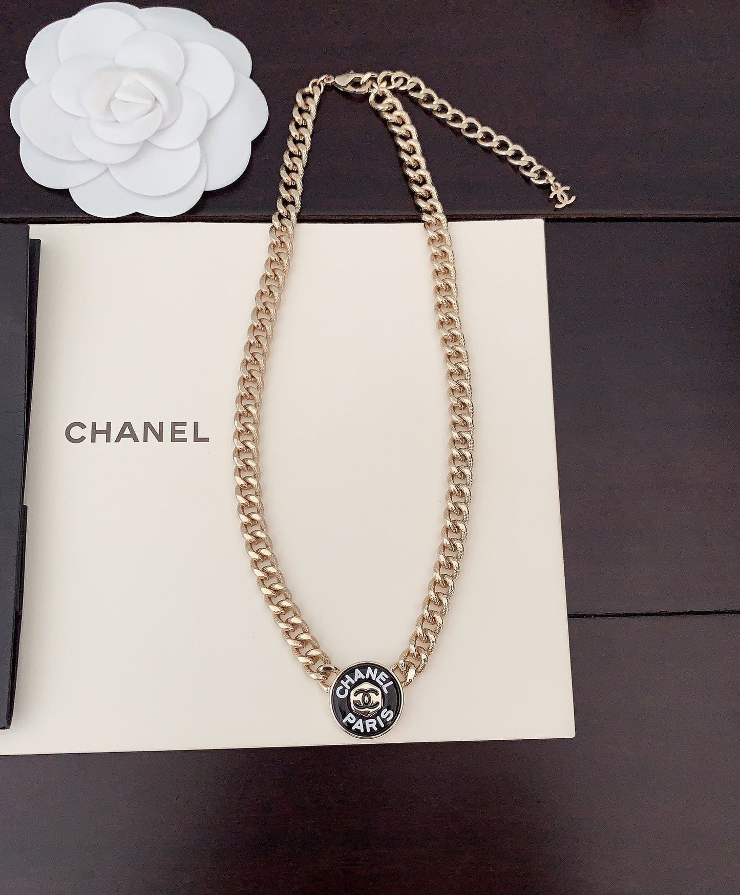 18K CC Paris Choker Necklace