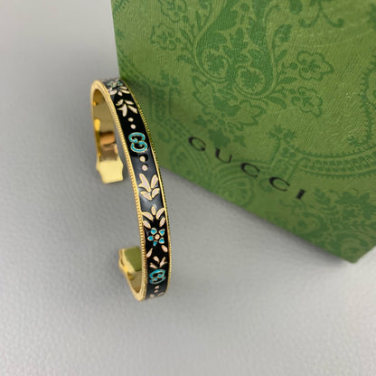 18K Double G Icon Blooms Bracelet