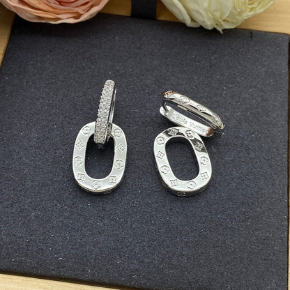 18K Louis Circle Earrings