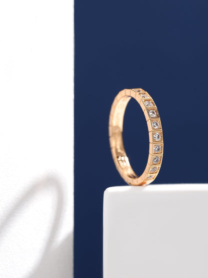 18K Ice Cube Diamonds Ring