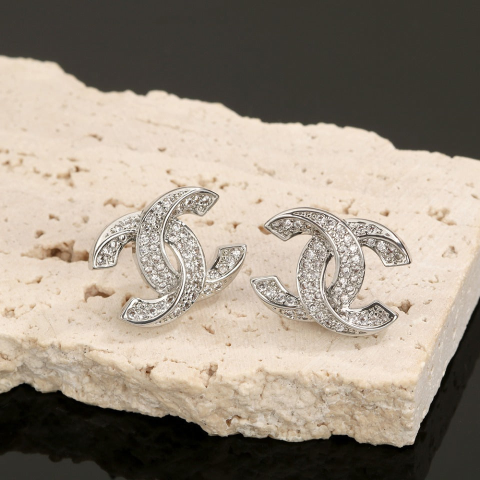 Boucles d'oreilles diamants CC 18 carats