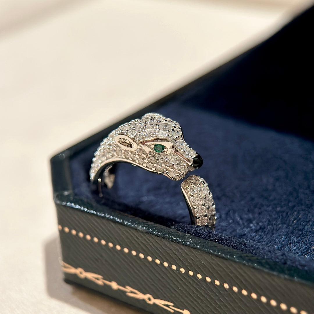 18K Panthère De Diamond Ring