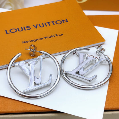 Boucles D'oreilles Créoles Perles Louis Louise 18 Carats