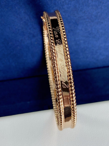 18K Rose Gold Perlée Signature Bracelet