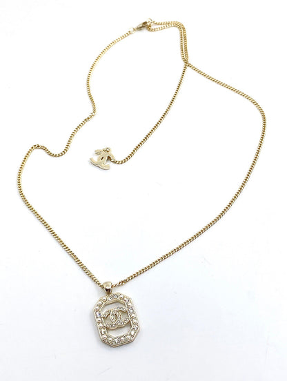 18K CC Perfume Bottle Chain Necklace