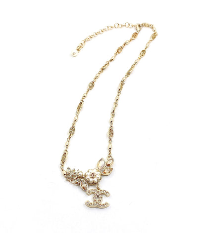 Collier diamants fleurs 18 carats CC