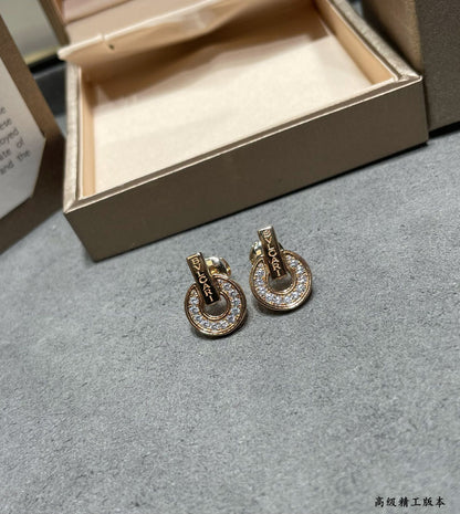 18K BV Rose Gold Earrings