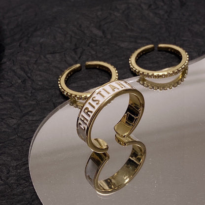 18K CD Code Ring Set