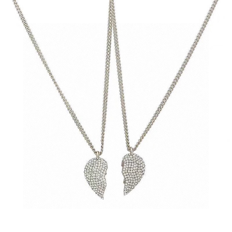 18K BB Lovelock Set Of Two Silver-tone Crystal Necklaces