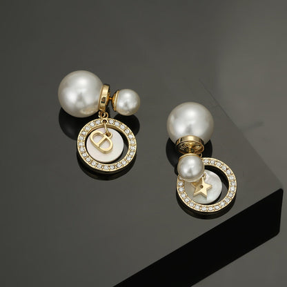 18K Dior Tribales Pearl Earrings