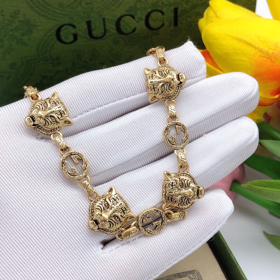 Bracelet Tigre Double G 18K