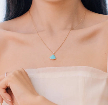 18K BV Divas' Dream Turquoise Pendant Necklace