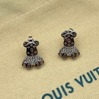 Boucles D'oreilles Ours Louis 18 Carats