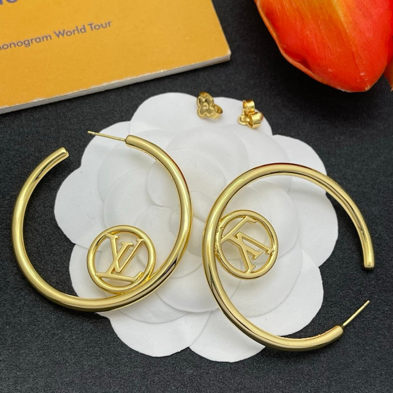 Louis Louise Hoop Gold Earrings