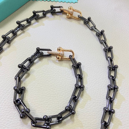 18K T HardWear Titanium Link Necklaces